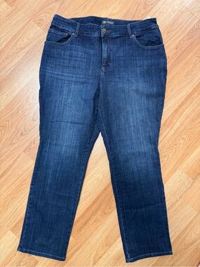Lee Women's Dark Blue Straight Leg Jeans